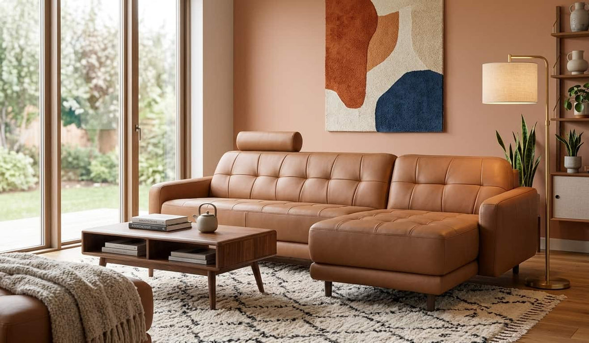 Le canapé d'angle marron, une valeur sûre et indémodable