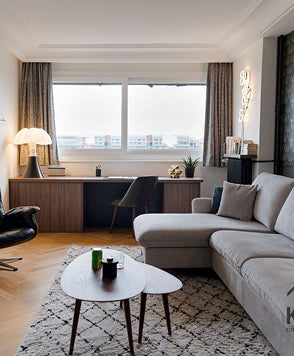 Le canapé convertible gris Bogart chez kome_decorateur