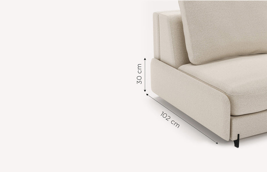 NELLY Fabric Armrest Module +500 fabrics & leathers-1