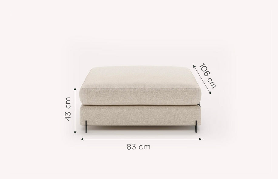 NELLY Pouf Chest Module +500 fabrics & leathers-1