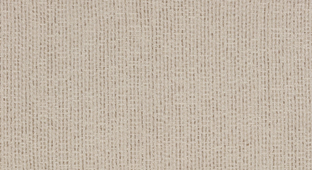 Tissu beige ivoire texturé en gros plan pour le canapé convertible DOLLY Fixe Silencio Ivoire, illustrant la qualité et le confort du revêtement.