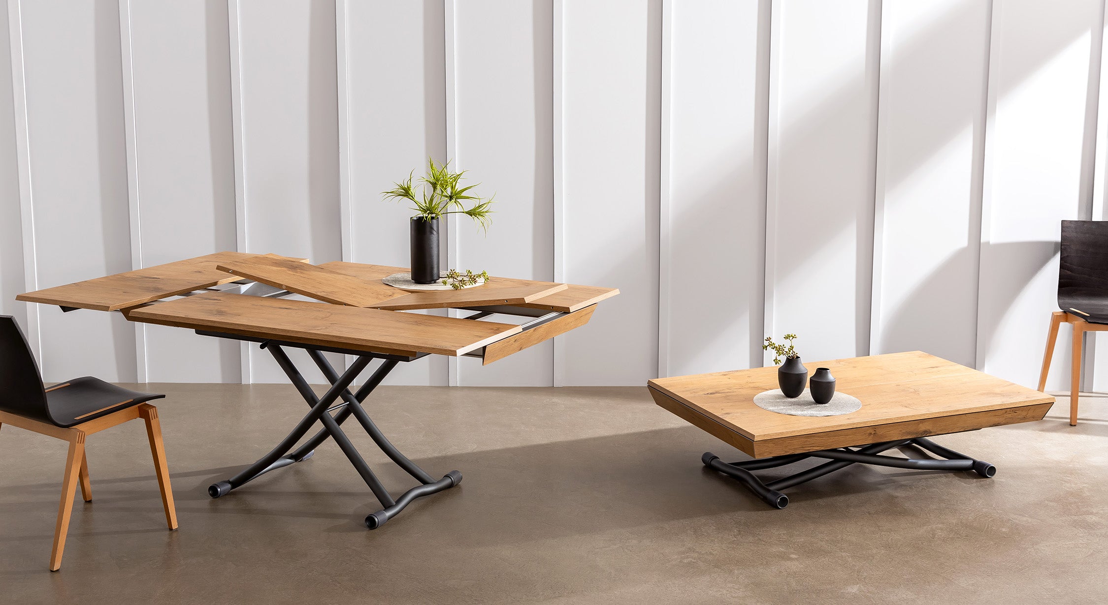 Table basse relevable convertible - La Maison Convertible