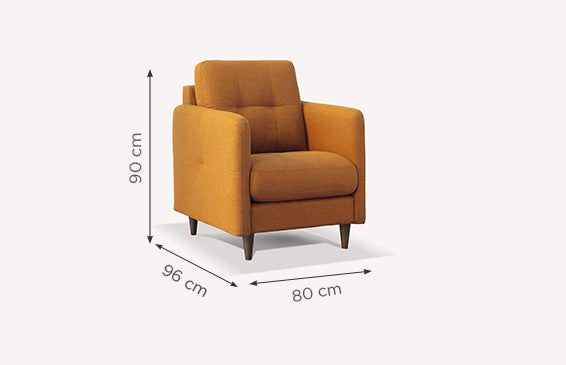 Fauteuil SOHO Austin Golden Yellow-1