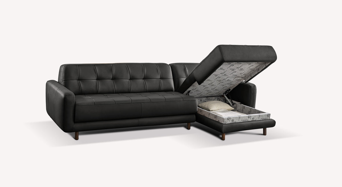 CLARK Angle Cuir Sidney Noir