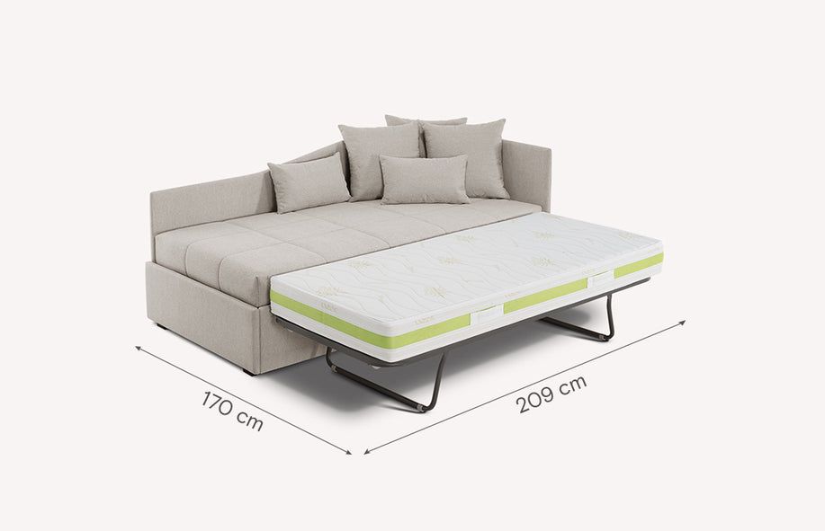 MARIO Trundle bed Gemma Oatmeal-1
