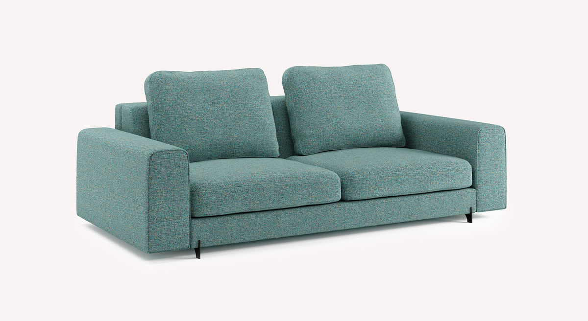 NELLY Large Sofa Bed in Lagoon Blue Denver