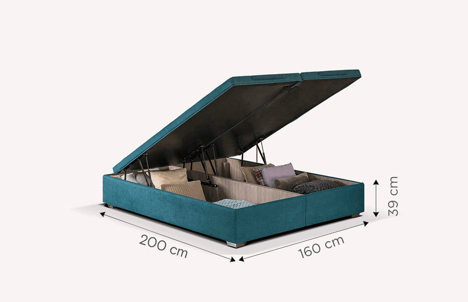 Sommier Coffre CABOURG Bronx Pétrol-1