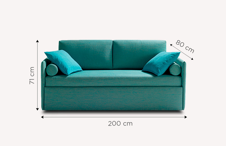 Smedo Blue SOFA Trundle Bed-1