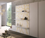 LUCY BOOK White Melamine 140x200cm / Vertical / 40