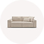Canapé convertible beige