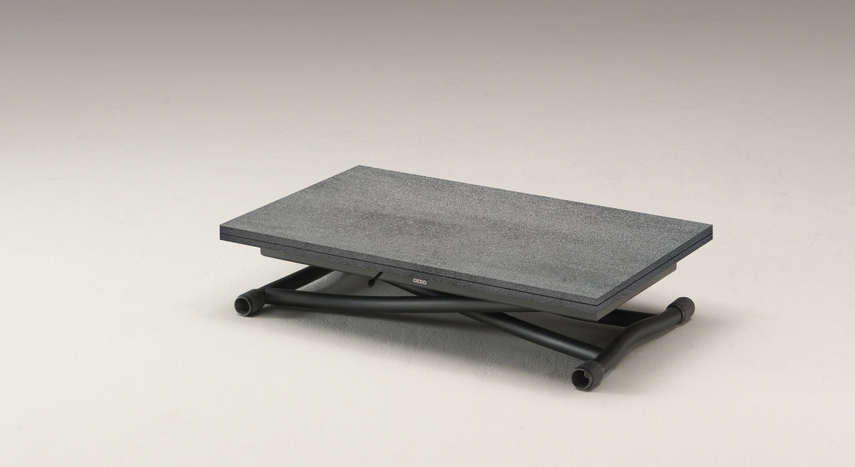 Table basse modulable au design moderne avec plateau en mélaminé aspect pierre, faisant partie de la collection SYDNEY Mélaminé Pietra.