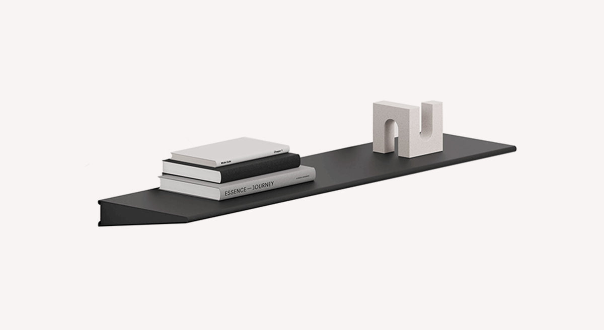 TINY Black Aluminum Shelf