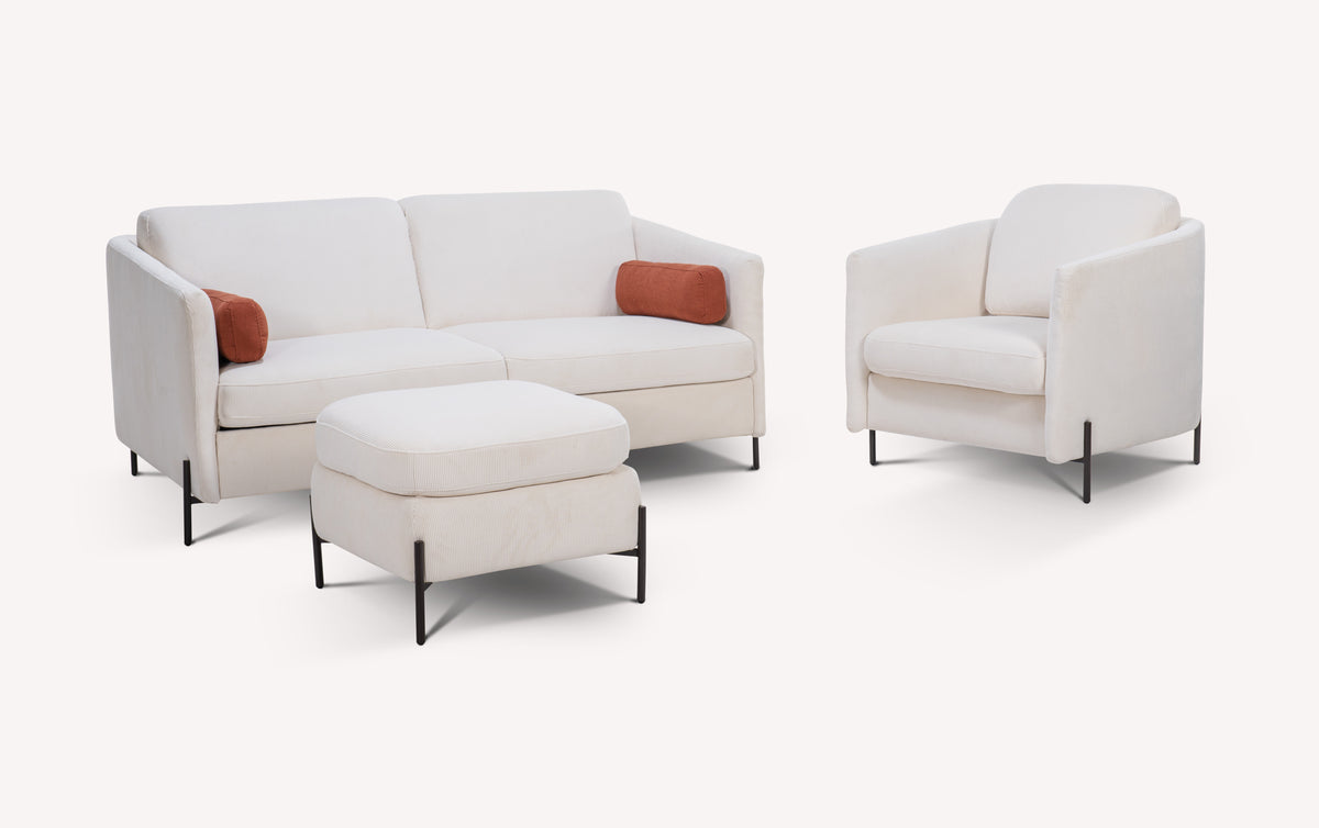 Set of sofa, armchair, and ottoman LAPP Teatro Nata