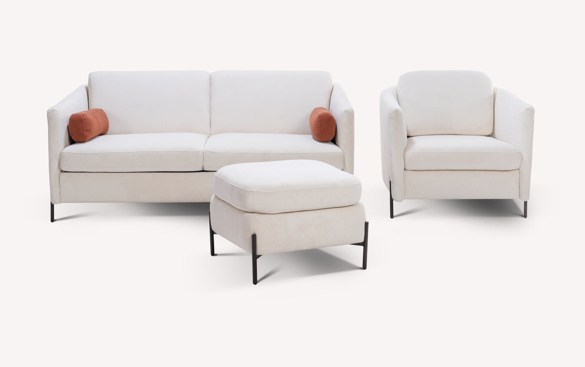 Set of sofa, armchair, and ottoman LAPP Teatro Nata