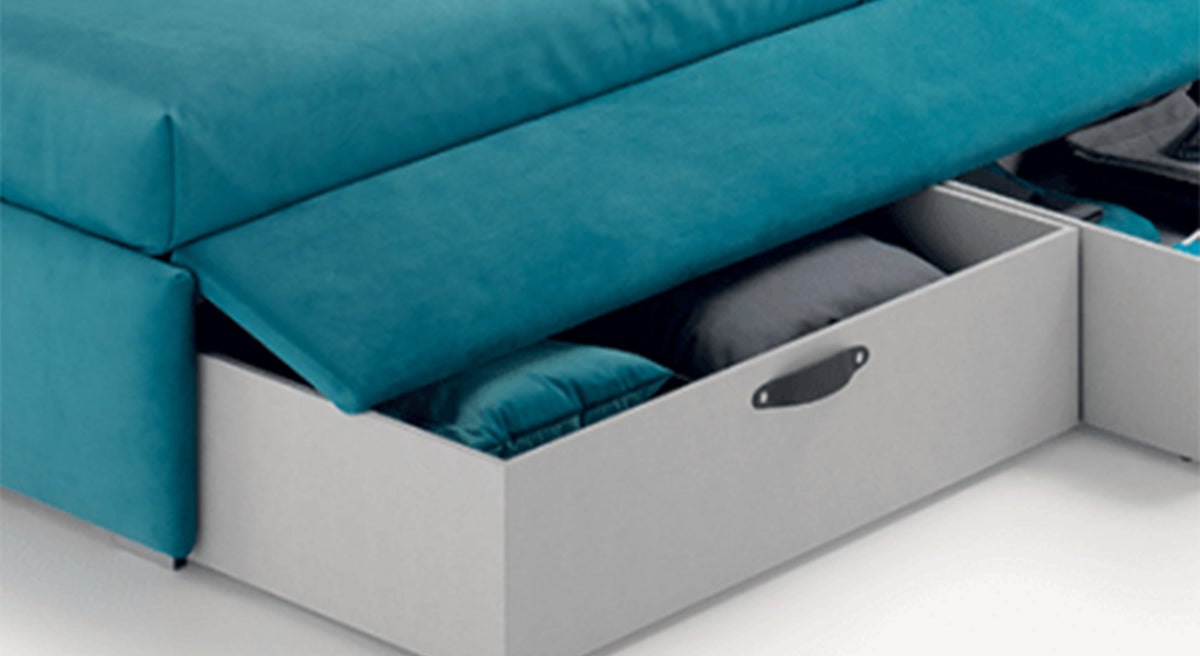 ANGOLO 150 trundle bed, fabrics of your choice