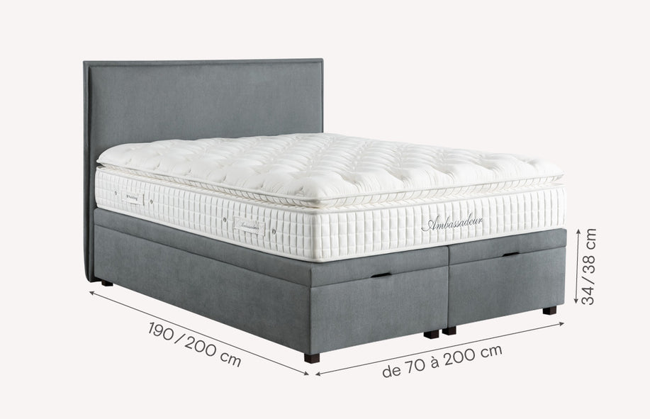 OUESSANT Luca Beige Storage Bed-1