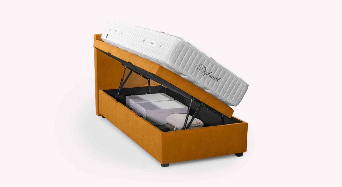 OUESSANT side lift-up bed Mine Mango