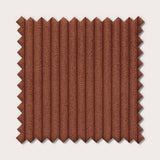 Échantillon de tissu couleur cuivre avec revêtement côtelée, modèle Lincoln 52