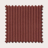 Échantillon de tissu texturé de couleur terra rossa, modèle Lincoln 57