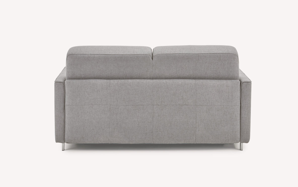Canapé convertible gris Jimmy en tissu Foster, vue arrière