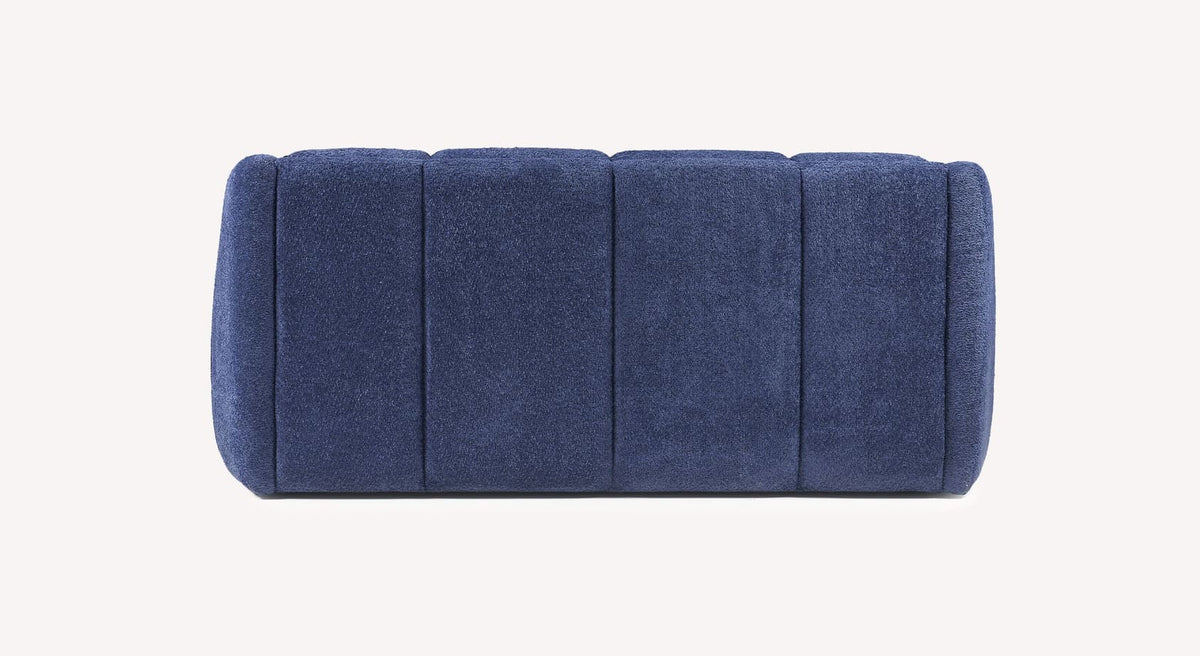 Canapé convertible Mama en tissu Sogno 702 océan, vue de face