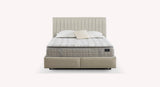 Lit coffre avec tête de lit AMSTERDAM Zeugma Beige 140x190