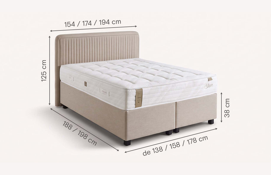 Pack lit coffre et tête de lit NINA FLEX XL Vesta Baroque-1